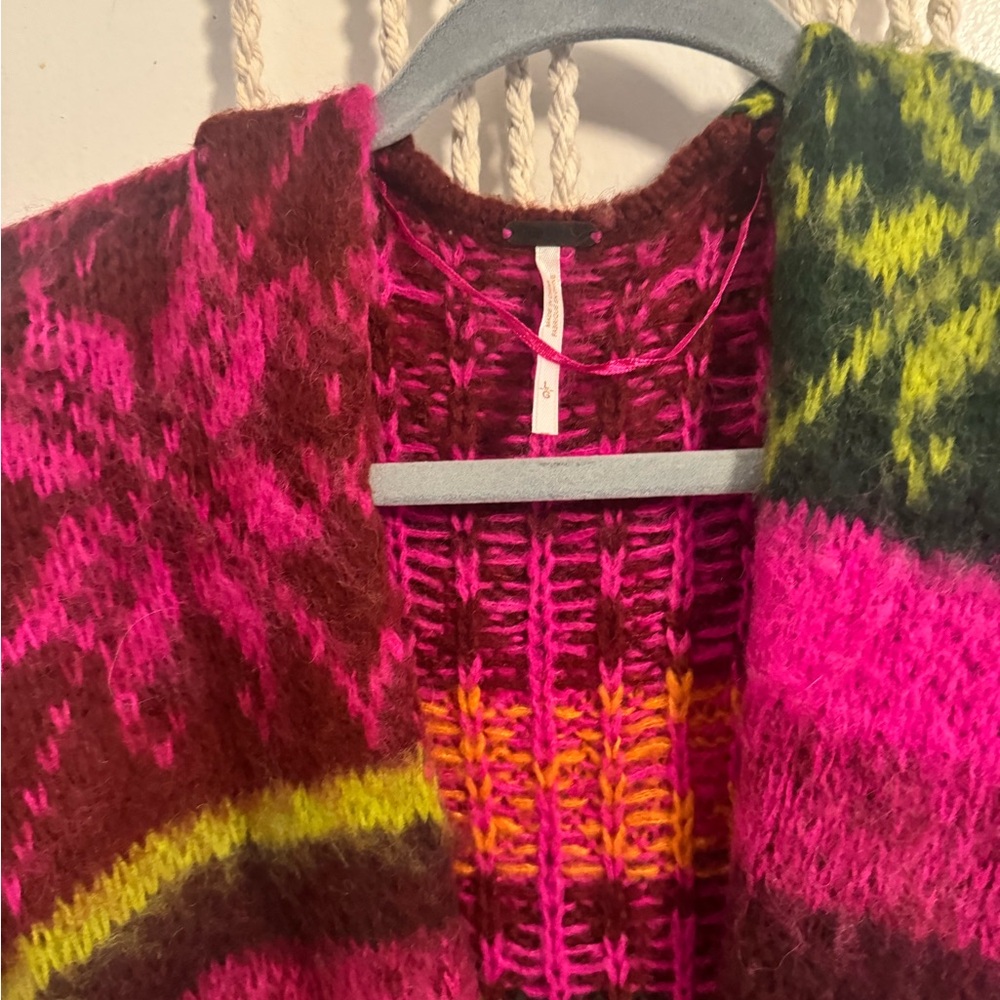 On hold💕 People long belted sweater. SOLD OUT ONLINE! Super cute! Only worn onc - Picture 3 of 10